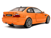2000 BMW E46 M3 "Solido Works" Orange Metallic with Matt Black Hood and Carbon Top 1/18 Diecast Model Car by Solido image 4
