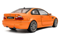2000 BMW E46 M3 "Solido Works" Orange Metallic with Matt Black Hood and Carbon Top 1/18 Diecast Model Car by Solido image 4