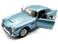 1964 Aston Martin DB5 RHD (Right Hand Drive) Light Blue Metallic 1/18 Diecast Model Car by Solido image 2