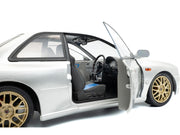 1998 Subaru Impreza 22B RHD (Right Hand Drive) Silver Metallic with Gold Wheels 1/18 Diecast Model Car by Solido image 3