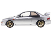 1998 Subaru Impreza 22B RHD (Right Hand Drive) Silver Metallic with Gold Wheels 1/18 Diecast Model Car by Solido image 4