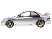 1998 Subaru Impreza 22B RHD (Right Hand Drive) Silver Metallic with Gold Wheels 1/18 Diecast Model Car by Solido image 4