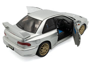 1998 Subaru Impreza 22B RHD (Right Hand Drive) Silver Metallic with Gold Wheels 1/18 Diecast Model Car by Solido image 5
