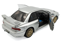 1998 Subaru Impreza 22B RHD (Right Hand Drive) Silver Metallic with Gold Wheels 1/18 Diecast Model Car by Solido image 5