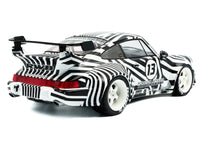 2022 RWB Bodykit #13 "The Zebra" Black and White Striped 1/18 Diecast Model Car by Solido image 4