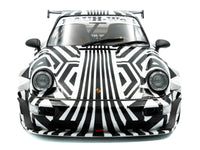 2022 RWB Bodykit #13 "The Zebra" Black and White Striped 1/18 Diecast Model Car by Solido image 5