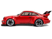 2024 RWB Bodykit "Taikano Kaishin" Red with Black Stripes 1/18 Diecast Model Car by Solido image 3