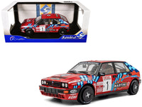 Lancia Delta HF Integrale #1 Miki Biasion - Tiziano Siviero Winner "Rally Sanremo" (1989) "Competition" Series 1/18 Diecast Model Car by Solido