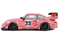 2020 RWB Bodykit #23 "Pink Pig" Pink with Graphics 1/18 Diecast Model Car by Solido
