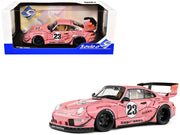 2020 RWB Bodykit #23 "Pink Pig" Pink with Graphics 1/18 Diecast Model Car by Solido image 4