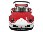 Solido 2020 RWB Bodykit Porco Rosso red white diecast model 1:18 S1808505, view 5