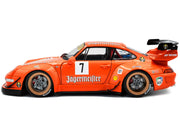 2020 RWB Bodykit #7 "Jagermeister" Orange with Graphics 1/18 Diecast Model Car by Solido image 3