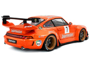2020 RWB Bodykit #7 "Jagermeister" Orange with Graphics 1/18 Diecast Model Car by Solido image 5
