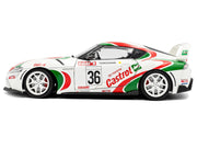 2024 Toyota GR Supra #36 "Toyota Racing Tribute" White with Green and Red Graphics 1/18 Diecast Model Car by Solido image 3