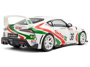 2024 Toyota GR Supra #36 "Toyota Racing Tribute" White with Green and Red Graphics 1/18 Diecast Model Car by Solido image 4