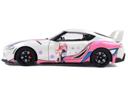 2024 Toyota GR Supra "Itasha" White with Graphics "StreetFighters" 1/18 Diecast Model Car by Solido image 3