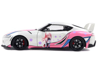 2024 Toyota GR Supra "Itasha" White with Graphics "StreetFighters" 1/18 Diecast Model Car by Solido image 3