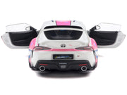 2024 Toyota GR Supra "Itasha" White with Graphics "StreetFighters" 1/18 Diecast Model Car by Solido image 4