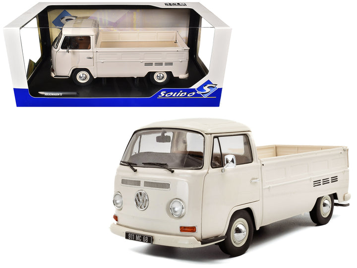 1968 Volkswagen T2 Pickup Truck Beige 1/18 Diecast Model Car by Solido