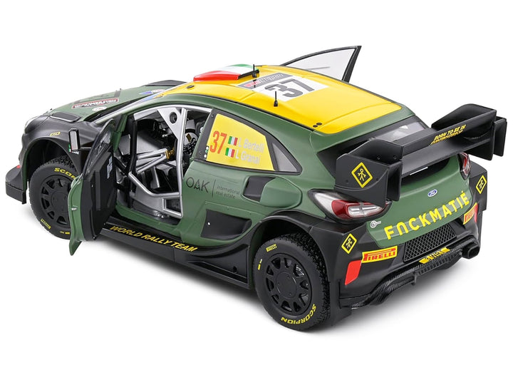Ford Puma Rally1 Hybrid #37 Lorenzo Bertelli - Lorenzo Granai "Rally New Zealand" (2022) "Competition" Series 1/18 Diecast Model Car by Solido image 2