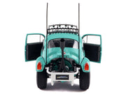 1976 Volkswagen Beetle Baja Miami Green with Pink Graphics 1/18 Diecast Model Car by Solido image 4
