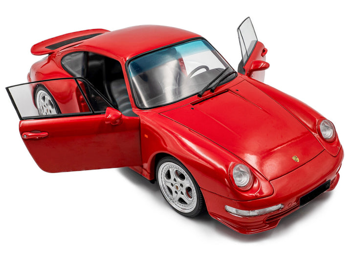 1997 Porsche 911 (993) Carrera RS Guards Red 1/18 Diecast Model Car by Solido image 2