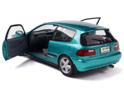 1991 Honda Civic (EG6) RHD (Right Hand Drive) Aztec Green Metallic 1/18 Diecast Model Car by Solido image 2