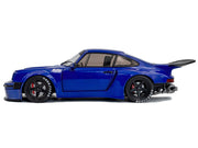2024 Porsche 911 KS-R by Khyzyl Saleem Dark Blue Metallic 1/18 Diecast Model Car by Solido image 3