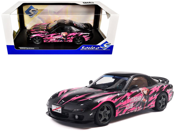 Solido 1994 Mazda RX-7 FD Itasha Club black pink RHD 1:18 S1810605, product image 1