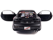 1994 Mazda RX7 (FDRS) RHD (Right Hand Drive) "Itasha Club" Black Metallic with Pink Graphics 1/18 Diecast Model Car by Solido image 3