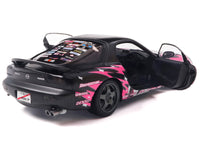 Solido 1994 Mazda RX-7 FD Itasha Club black pink RHD 1:18 S1810605, product image 4