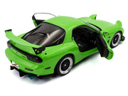 1999 Mazda RX7 Type RS (FD3RS) RHD (Right Hand Drive) Neon Green 1/18 Diecast Model Car by Solido image 4