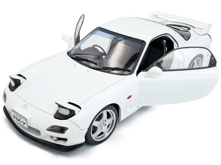 2001 Mazda RX7 Type RS (FD3S) RHD (Right Hand Drive) White 1/18 Diecast Model Car by Solido image 2