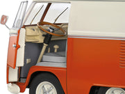 1950 Volkswagen Kool Kombi Van with Trailer Orange and White 1/18 Diecast Model Car by Solido image 5