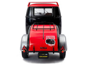 2024 Volkswagen Kool Kombi Sport Van with Trailer Black and Silver with Red Stripe 1/18 Diecast Model Car by Solido image 5