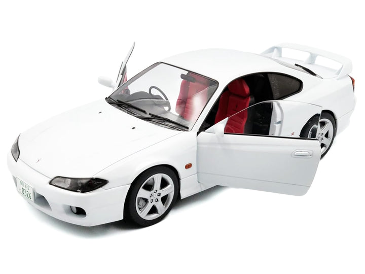 1999 Nissan Silvia (S15) Spec-R Aero RHD (Right Hand Drive) Aspen White 1/18 Diecast Model Car by Solido image 2