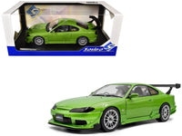 Solido 1999 Nissan Silvia S15 Spec-R Aero right-hand drive Never Satisfied green metallic 1:18 S1812203, view 1