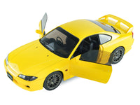 1999 Nissan Silvia (S15) Spec-R Aero RHD (Right Hand Drive) Lightning Yellow 1/18 Diecast Model Car by Solido image 2