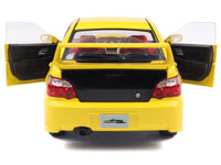 Solido 2003 Subaru Impreza WRX STI right-hand drive yellow carbon hood 1:18 S1812302, view 5
