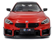 2024 BMW M2 Performance Parts Toronto Red Metallic with Carbon Top 1/18 Diecast Model Car by Solido image 5