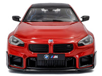 2024 BMW M2 Performance Parts Toronto Red Metallic with Carbon Top 1/18 Diecast Model Car by Solido image 5
