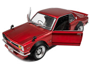 1970 Nissan Skyline (C10) Hakosuka RHD (Right Hand Drive) Red Metallic 1/18 Diecast Model Car by Solido image 2