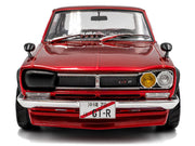 1970 Nissan Skyline (C10) Hakosuka RHD (Right Hand Drive) Red Metallic 1/18 Diecast Model Car by Solido image 5