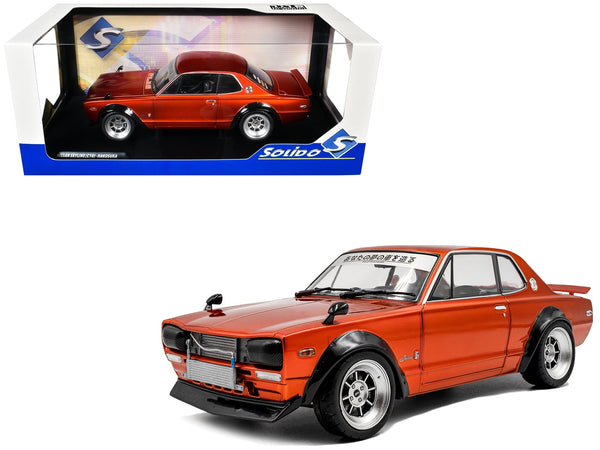 Solido 1970 Nissan Skyline C10 Hakosuka orange metallic RHD 1:18 S1813003, product image 1