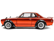 1970 Nissan Skyline (C10) Hakosuka RHD (Right Hand Drive) Orange Metallic 1/18 Diecast Model Car by Solido image 3