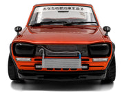 1970 Nissan Skyline (C10) Hakosuka RHD (Right Hand Drive) Orange Metallic 1/18 Diecast Model Car by Solido image 5