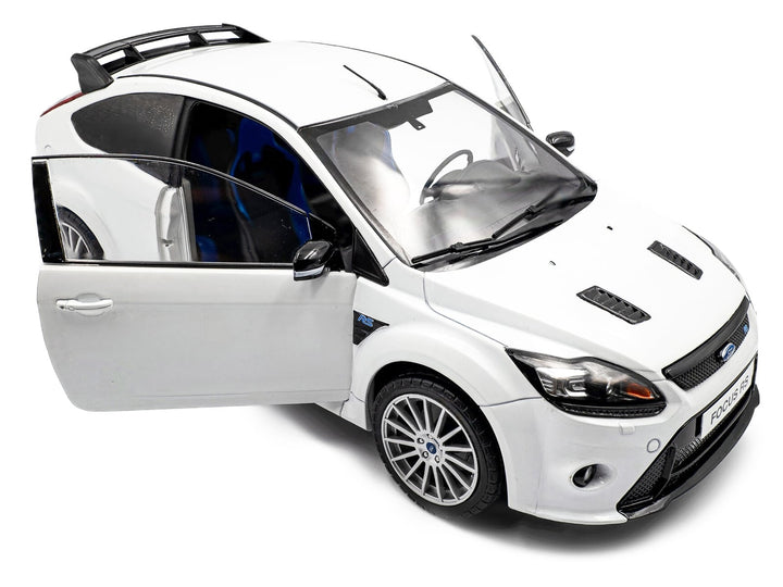 2009 Ford Focus RS MK2 Frozen White 1/18 Diecast Model Car by Solido image 2