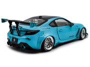 2024 Toyota GR86 LBWK Body Kit RHD (Right Hand Drive) Baby Blue with Black Top 1/18 Diecast Model Car by Solido image 4