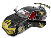 2024 Toyota GR86 Liberty Walk Body Kit RHD (Right Hand Drive) #24 Black with Gold Graphics 1/18 Diecast Model Car by Solido image 2