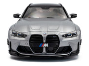 2024 BMW M3 Competition M xDrive Touring Frozen Pure Gray Metallic with Black Top 1/18 Diecast Model Car by Solido image 5